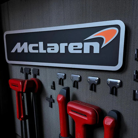 McLaren Wall Sign for Garage – Premium Wall Decor for Car Enthusiasts