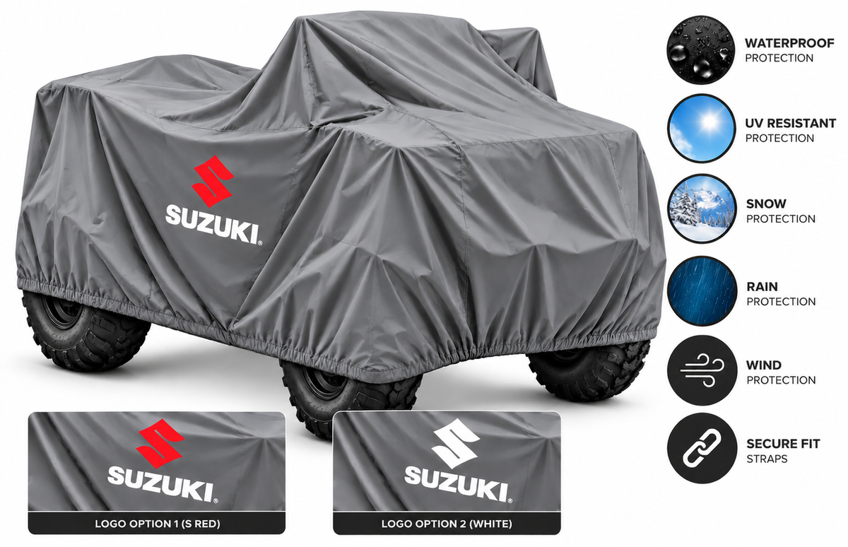 Suzuki ATV Outdoor Cover – Waterproof All-Weather Quad Cover | Custom Fit