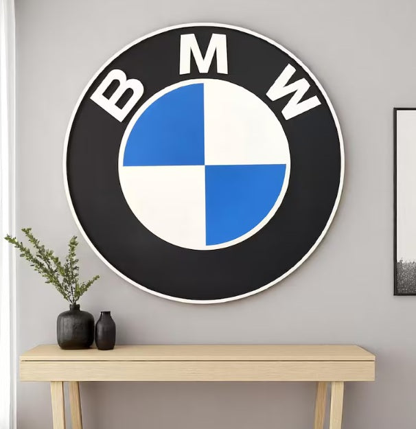 BMW M Wall Sign for Garage – Premium Wall Decor for Car Enthusiasts