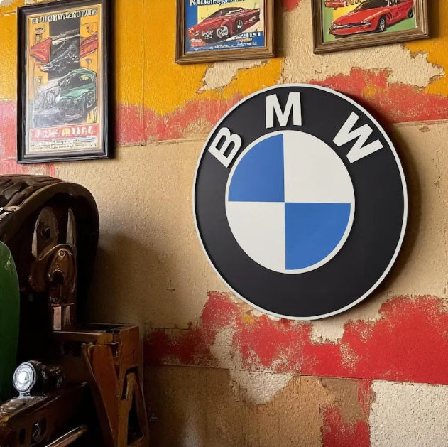 BMW M Wall Sign for Garage – Premium Wall Decor for Car Enthusiasts